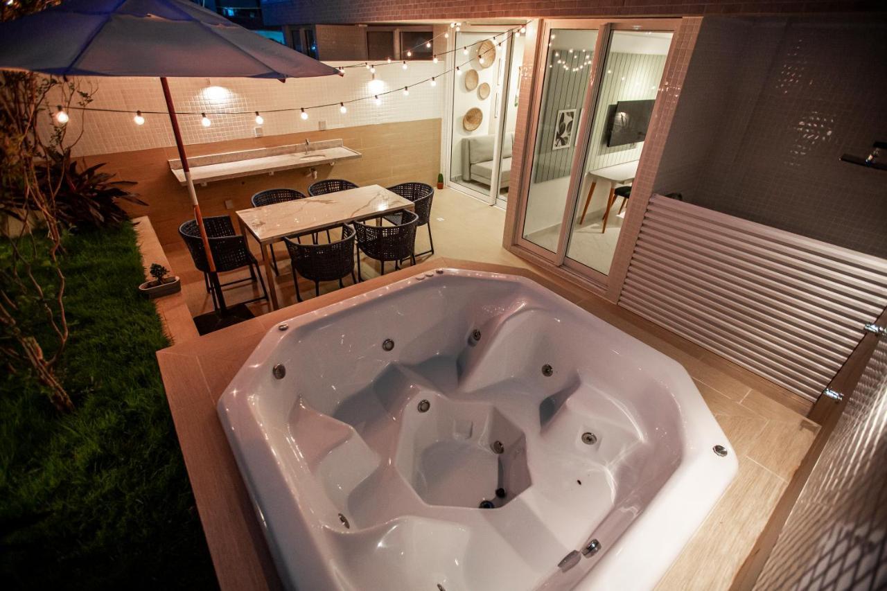 Apartamento Com Jacuzzi Na Beira Mar De Joao Pessoa No Branco Haus Dış mekan fotoğraf