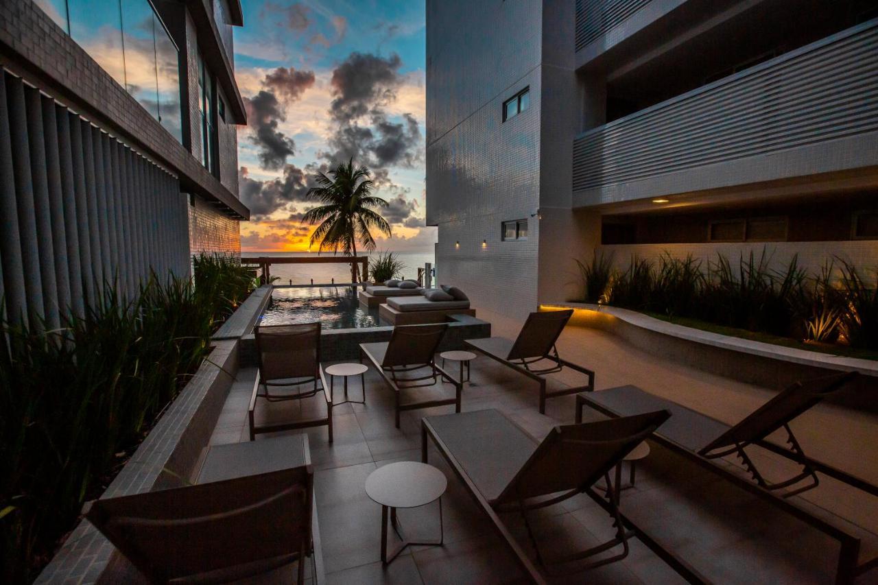 Apartamento Com Jacuzzi Na Beira Mar De Joao Pessoa No Branco Haus Dış mekan fotoğraf